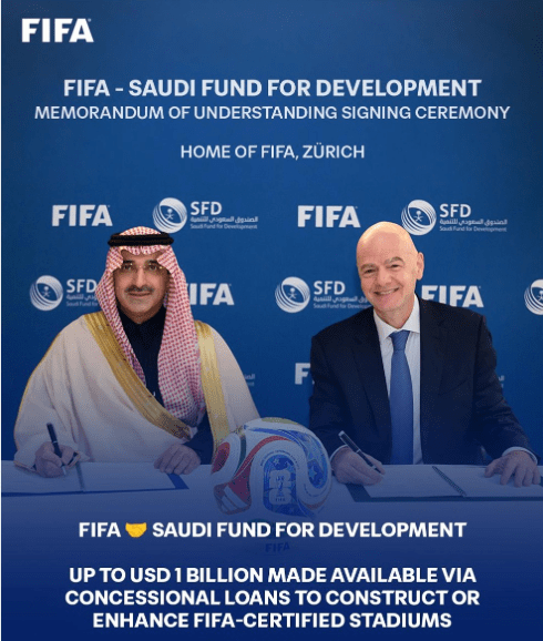 FIFA: EINE MILLIARDE AUS&nbsp;SAUDI-ARABIEN